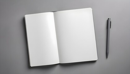 open book with blank pages