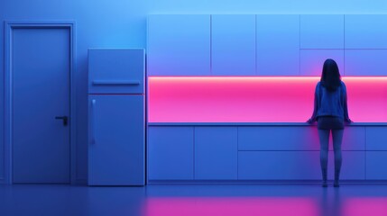 A supernatural scene unveils a kitchen where appliances are invisible until needed