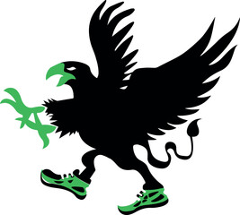 eagle with wings logo