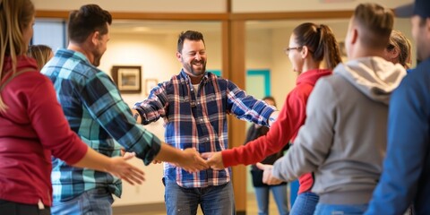 Fun and engaging team-building exercise, designed to enhance communication, trust, and cooperation among colleagues