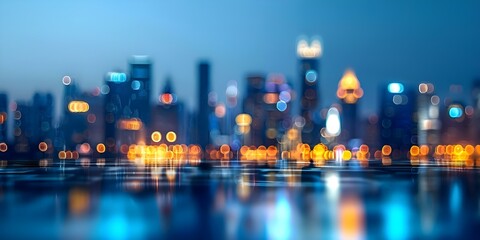 Obraz premium Embracing Augmented Reality and Smart City Innovation in Urban Nightscapes. Concept Technology, Augmented Reality, Smart City, Urban Nightscapes, Innovation