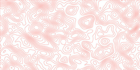 Abstract topographic contours map background. Topographic map and landscape terrain texture grid. Modern design with White background with topographic wavy pattern design. Black-white background.