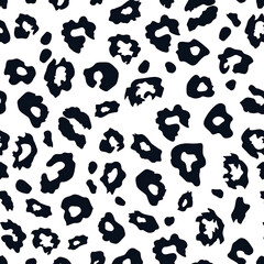 Black and White Leopard Spots Pattern, Chic and Modern