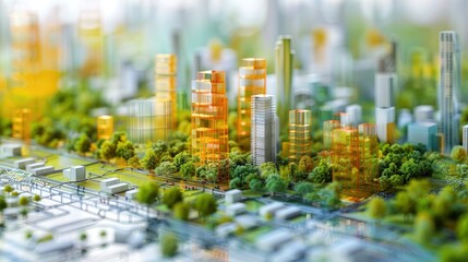 Innovative city planning with integrated digital solutions for energy-efficient buildings and infrastructure