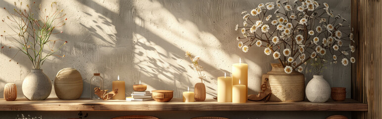 minimalist design of a traditional memory altar with simplified elements, focusing on the arrangement and symbolic significance of each item