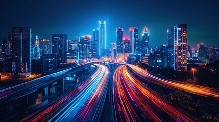 Obraz premium Digital transformation in urban governance, showcasing transparent data-driven decision-making