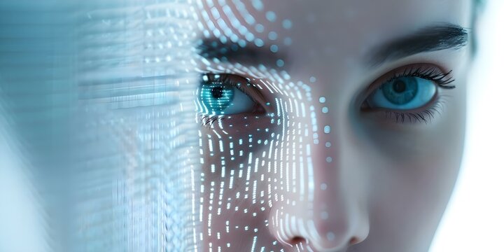 Creating Fake Digital Identities Through Advanced Facial Manipulation Technology. Concept Digital Identity Fraud, Facial Manipulation Technology, Fake Online Profiles, Cybersecurity Threats