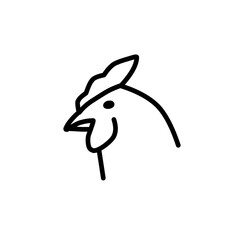 animal head line icon