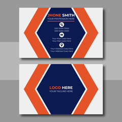 Clean professional business card template