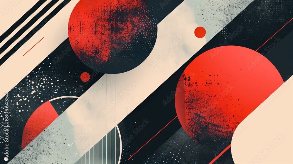 Poster modern graphic design uses clean lines, emphasizing simplicity for a minimal yet impactful visual ex