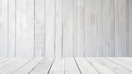 Naklejka premium White painted wooden wall background 