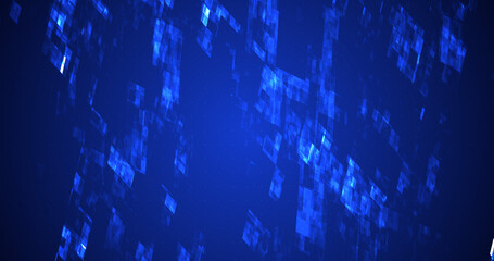 Cyberspace digital particles data concept background. Abstract technology data flow grid seamless loop. Globalization networking transmit network. Moving neon circuit bg. High-speed analysis.