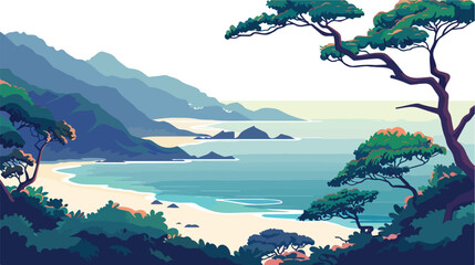 Beautiful Cape kamui with a sea view of the coast line