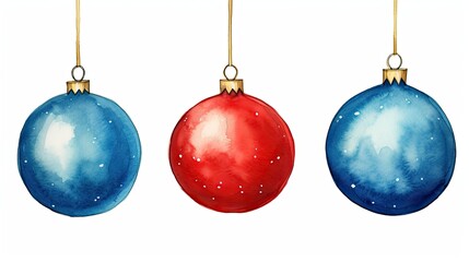 blue christmas balls