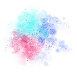 Watercolor stain illustration