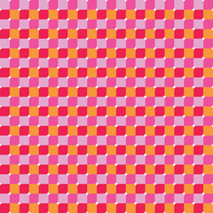 Geometric checkered texture. Colourful abstract background. Vector illustration