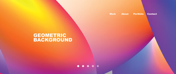 Dynamic flowing shapes concept design composition. Vector Illustration For Wallpaper, Banner, Background, Card, Book Illustration, landing page