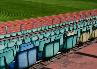 Old Stadium Seats and Track