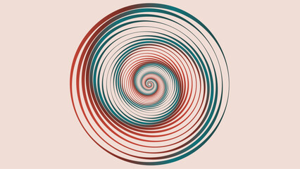Abstract spiral two color contract smooth dotted background.
