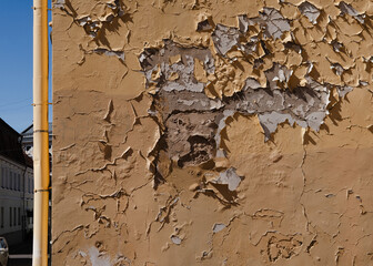 Peeling Paint on Old Wall