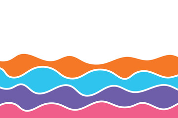 Abstract wave. Colourful background. Vector illustration