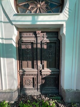 Entrance of the Karaite Kenessa in Vilnius, Lithuania