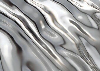 background smooth shiny silver metal texture on liquid metal concept
