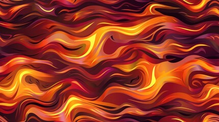 Fototapeta premium Abstract Fire Waves