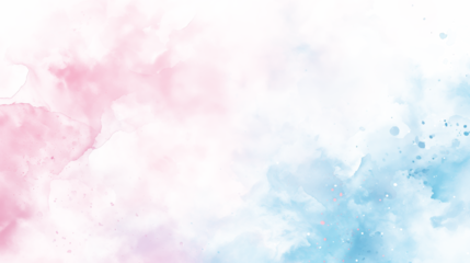 Blue pink watercolor background overlay