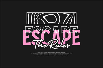 Naklejka premium streetwear urban fashion template for printing 