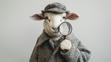 Lamb Dressed as Detective