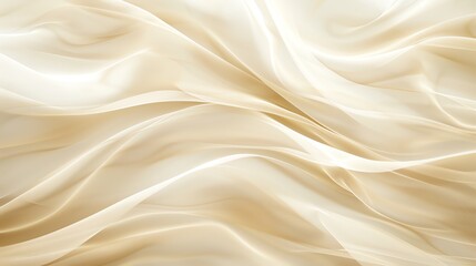 A cream background featuring elegant wavy lines.