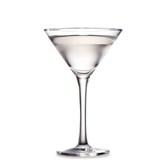 Martini glass isolated on a white background