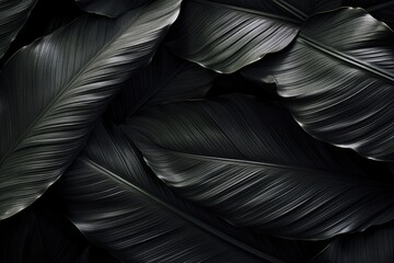 A high-quality image of a cluster of black leaves