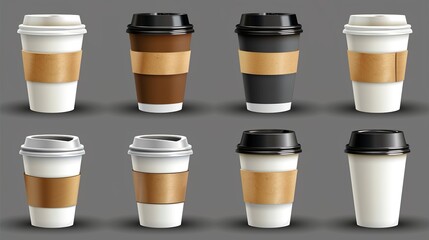 Maqueta de vaso. Concepto de publicidad.