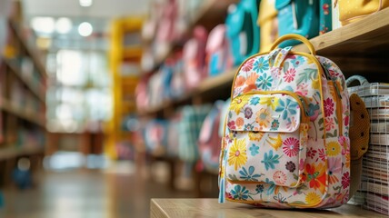 A cheerful young girl with curly hair smiles brightly in a classroom setting, showcasing joy and enthusiasm for learning.
