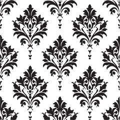 Abstract black and white seamless pattern
