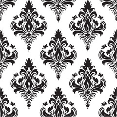 Abstract black and white seamless pattern
