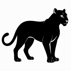 Leopard Black silhouette
