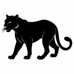 Leopard Black silhouette