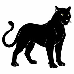 Leopard Black silhouette