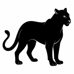 Leopard Black silhouette