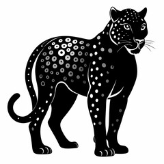 Leopard Black silhouette