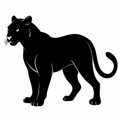 Leopard Black silhouette