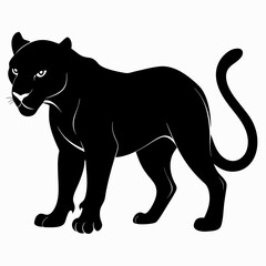 Leopard Black silhouette