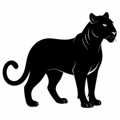 Leopard Black silhouette