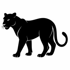 Leopard Black silhouette