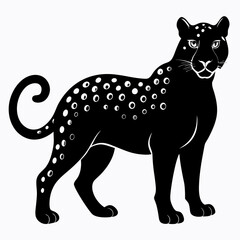 Leopard Black silhouette