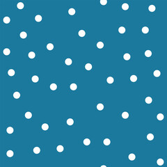 Cute seamless pattern with random. chaotic polka dot, circles, dots. For printing on fabric, wallpaper, gift paper. Vector