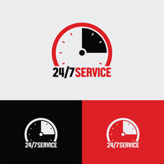 247 Technical Support Always Available, Anytime vector icon
